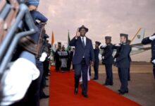 Photo de Alassane Ouattara en visite d’État en Afrique du Sud