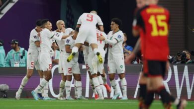 Photo de Résultat : le Maroc gagne contre la Belgique et met un pied en 8e de finale