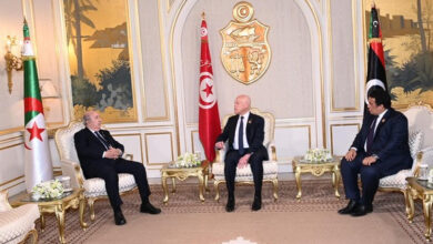 Photo de Réunion consultative entre les dirigeants de l’Algérie, Tunisie et Libye: unifier les positions et intensifier la concertation