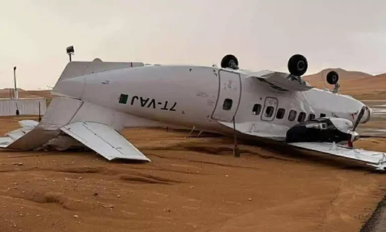 Tempête en Algérie : un avion d’Air Express renversé