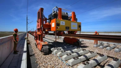 Ligne à grande vitesse Kénitra–Marrakech le Maroc reçoit ses premiers rails de 36 mètres