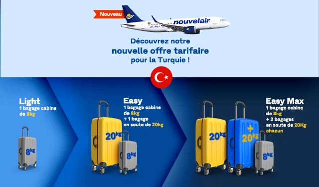 Nouvelair dévoile sa nouvelle offre tarifaire au départ et à destination de la Turquie