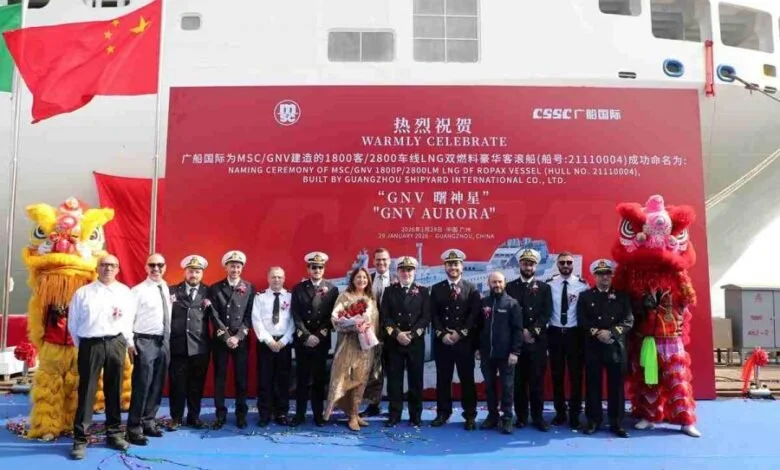 GNV Aurora Le Nouveau Navire Alimenté au GNL de GNV